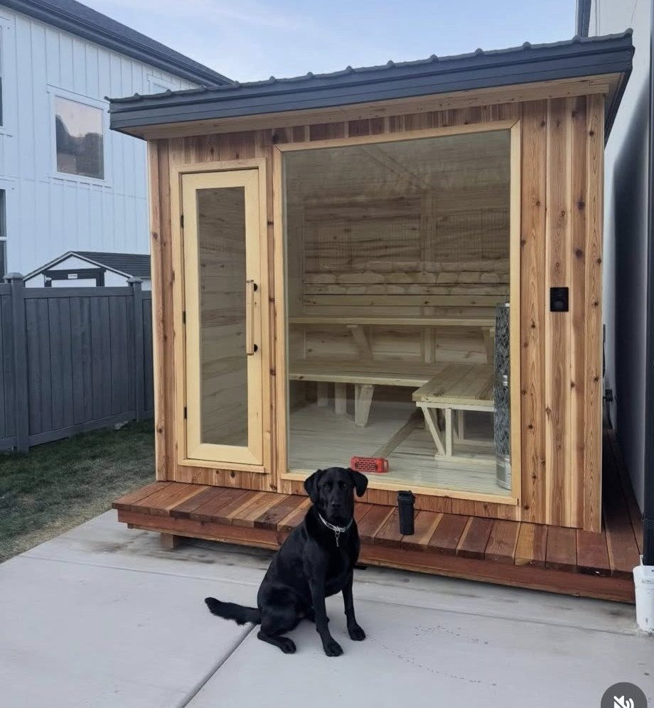 Custom sauna exterior photo